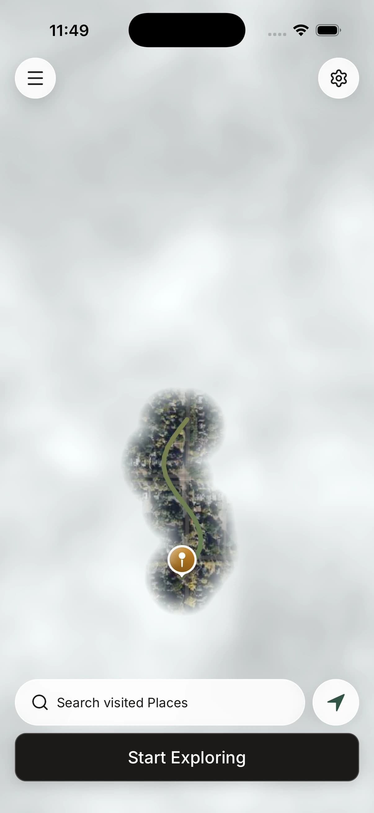 Kwilt Explore showing a revealed route through Silver Mist